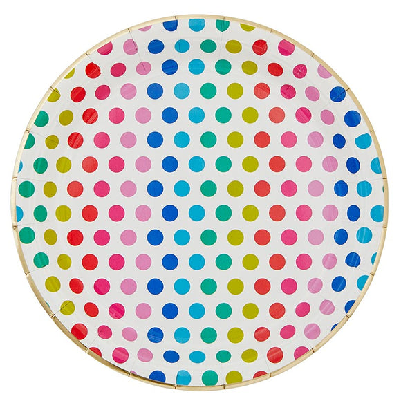 BRIGHT DOTS LUNCH/DINNER PLATES
