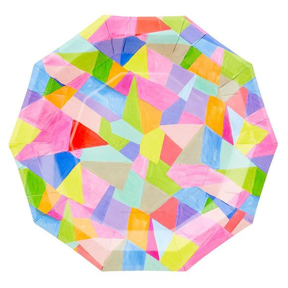 DECAGON PAPER LUNCH/DINNER PLATES