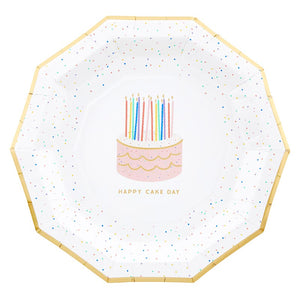 HAPPY CAKE DAY PAPER PLATES