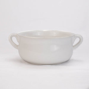 CLASSIC DOUBLE HANDLE BOWL, WHITE