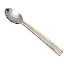STAINLESS GILDED EDGE SPOON