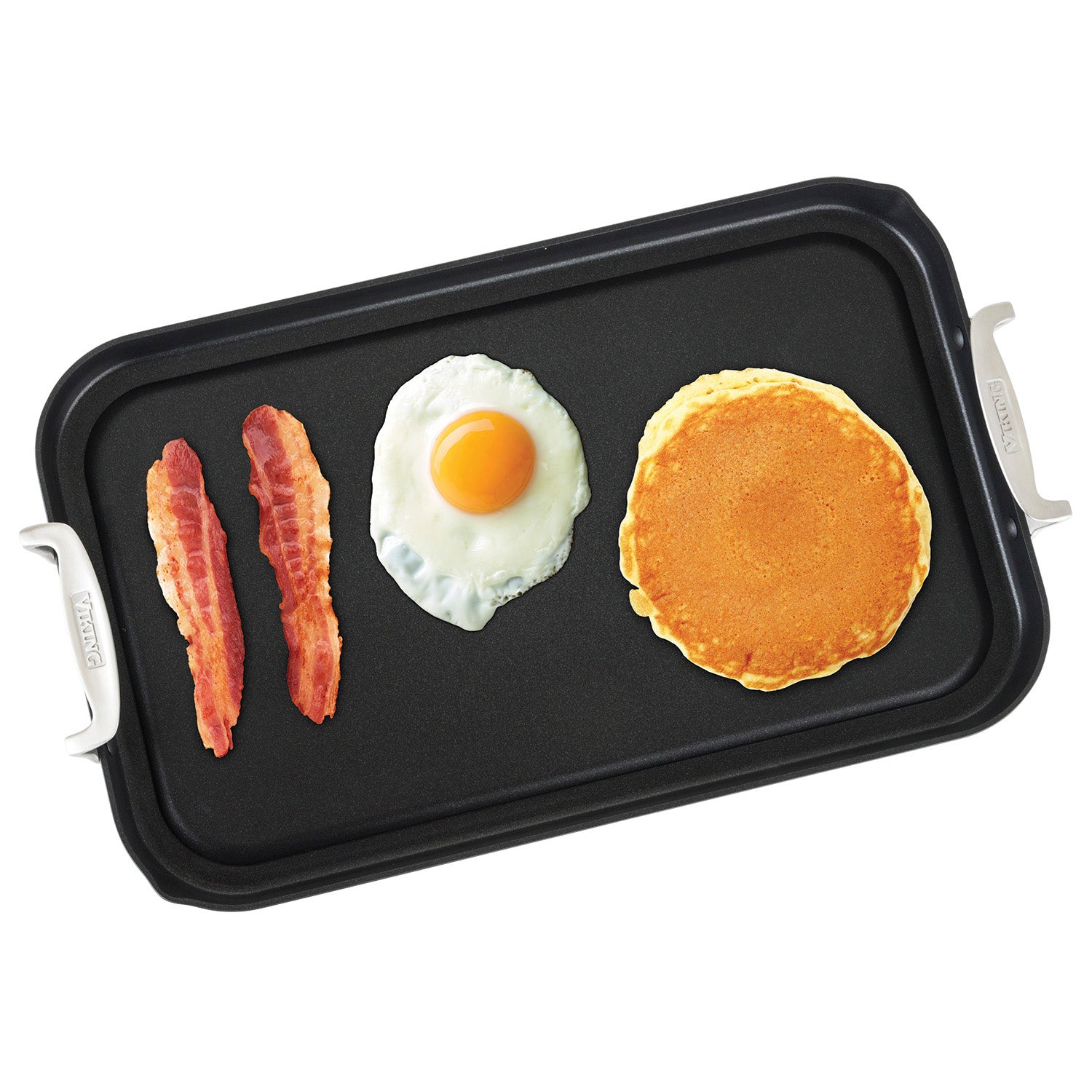 VIKING DOUBLE BURNER GRIDDLE, HARD ANODIZED