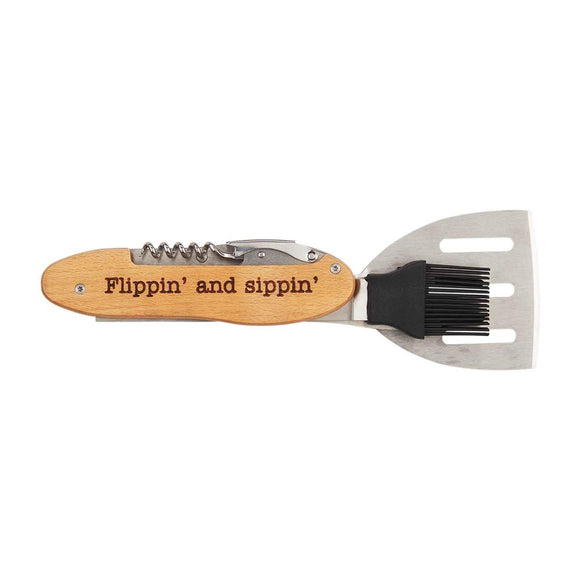 FLIPPIN' & SIPPIN' GRILLING TOOL