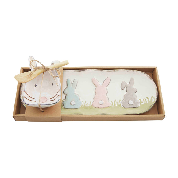 BUNNY DIP CUP AND TRAY SET
