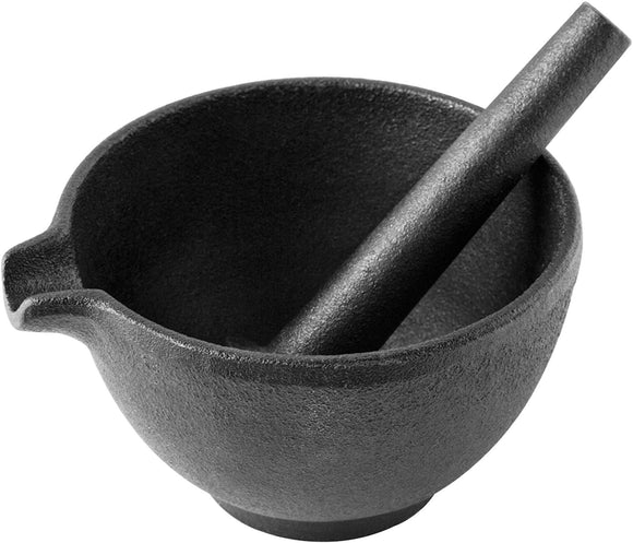 CAST IRON MORTAR AND PESTLE