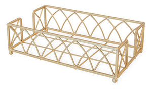 ARCH GUEST NAPKIN CADDY, GOLD