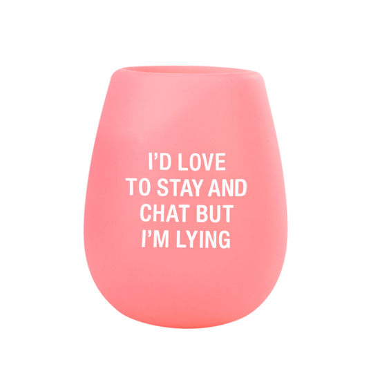 STAY AND CHAT SILICONE GLASS