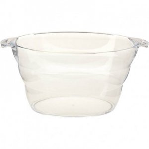 BIG OVAL PARTY TUB CLEAR