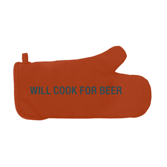 WILL COOK FOR BEER GRILL MITT