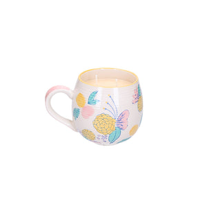 SWEET GRACE FLORAL BUTTERFLY CUP CANDLE