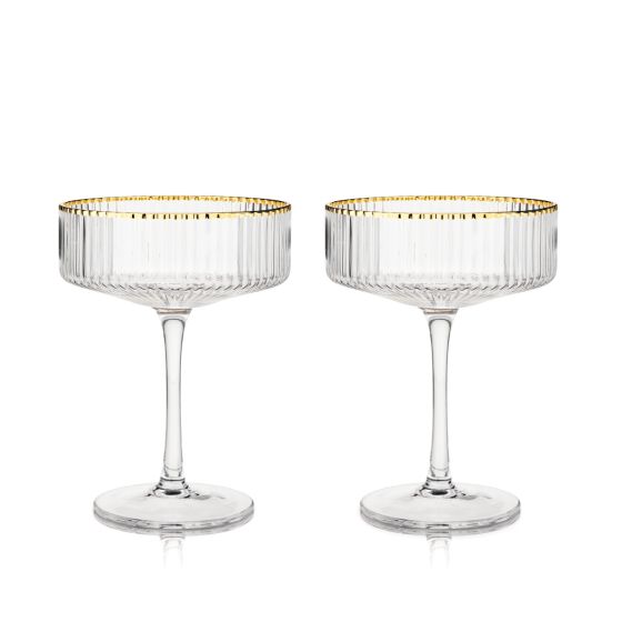 MERIDIAN COUPE GLASSES, SET OF 2