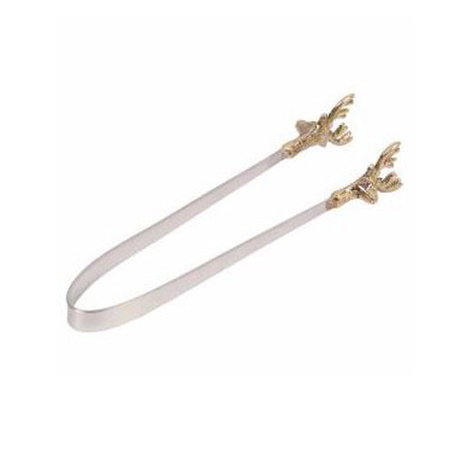 GILDED DEER ICE TONG