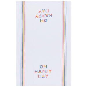 OH HAPPY DAY TEA TOWEL