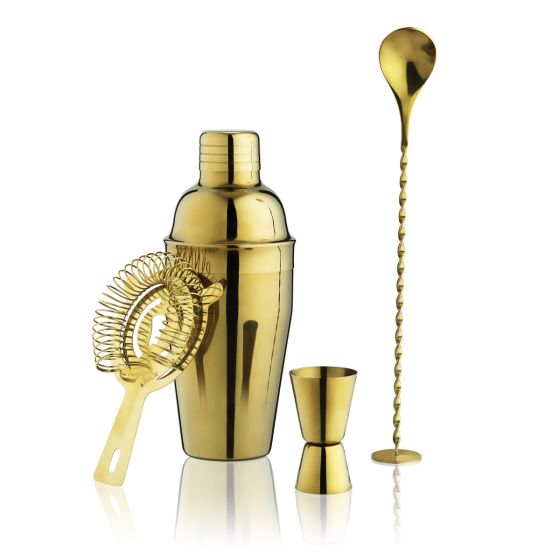 GOLD BARWARE SET